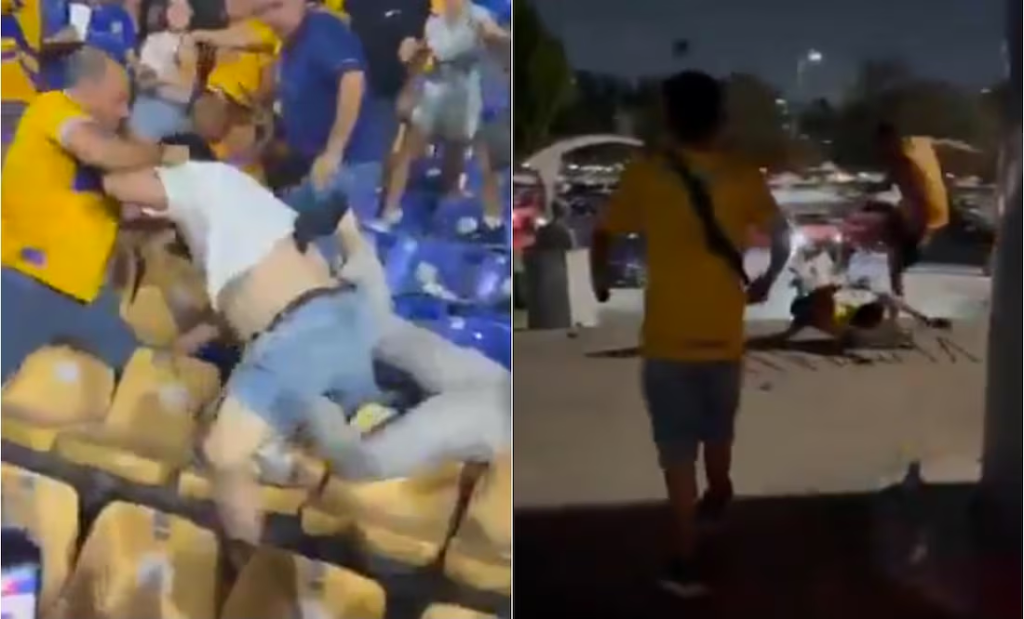 La violencia vuelve a la Liga MX; aficionados se enfrentan en el Tigres vs&nbsp;América