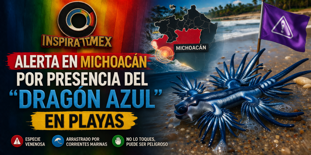 ¿Dragón azul en México? El hallazgo que encendió la alerta en plena temporada&nbsp;vacacional